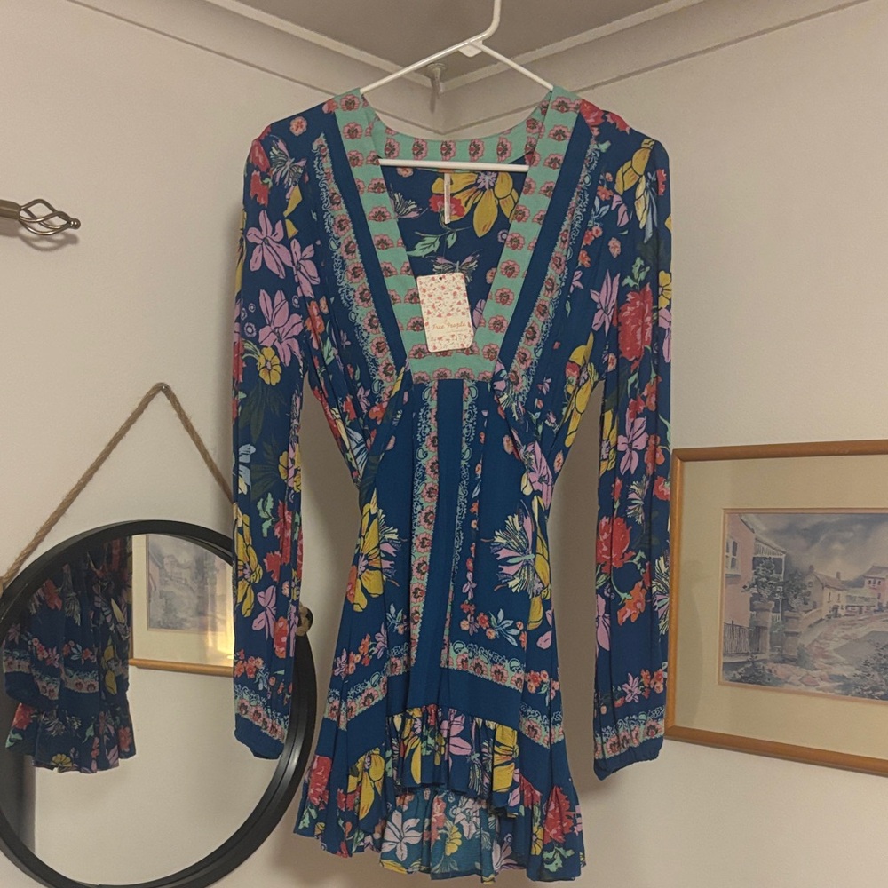 Free People Boho Floral Tunic NWT - Picture 10 of 10
